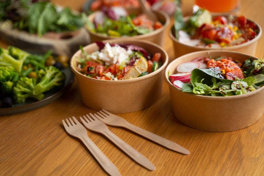 Biodegradable disposable food containers