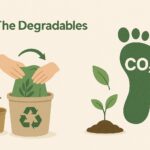 This picture shows the green carbon foot print and idea of using sustainable packaging.