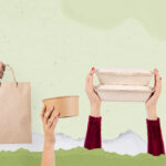 Hands shows sustainable packaging elements